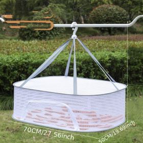 1pc Drying Rack 1-3 Layers Folding Fish Mesh; Non-Toxic Polyester Fiber Netting; Hanging Drying Fish Net; For Shrimp Fish Fruit Vegetables Herb; (size: 1 Layer 50*70cm)